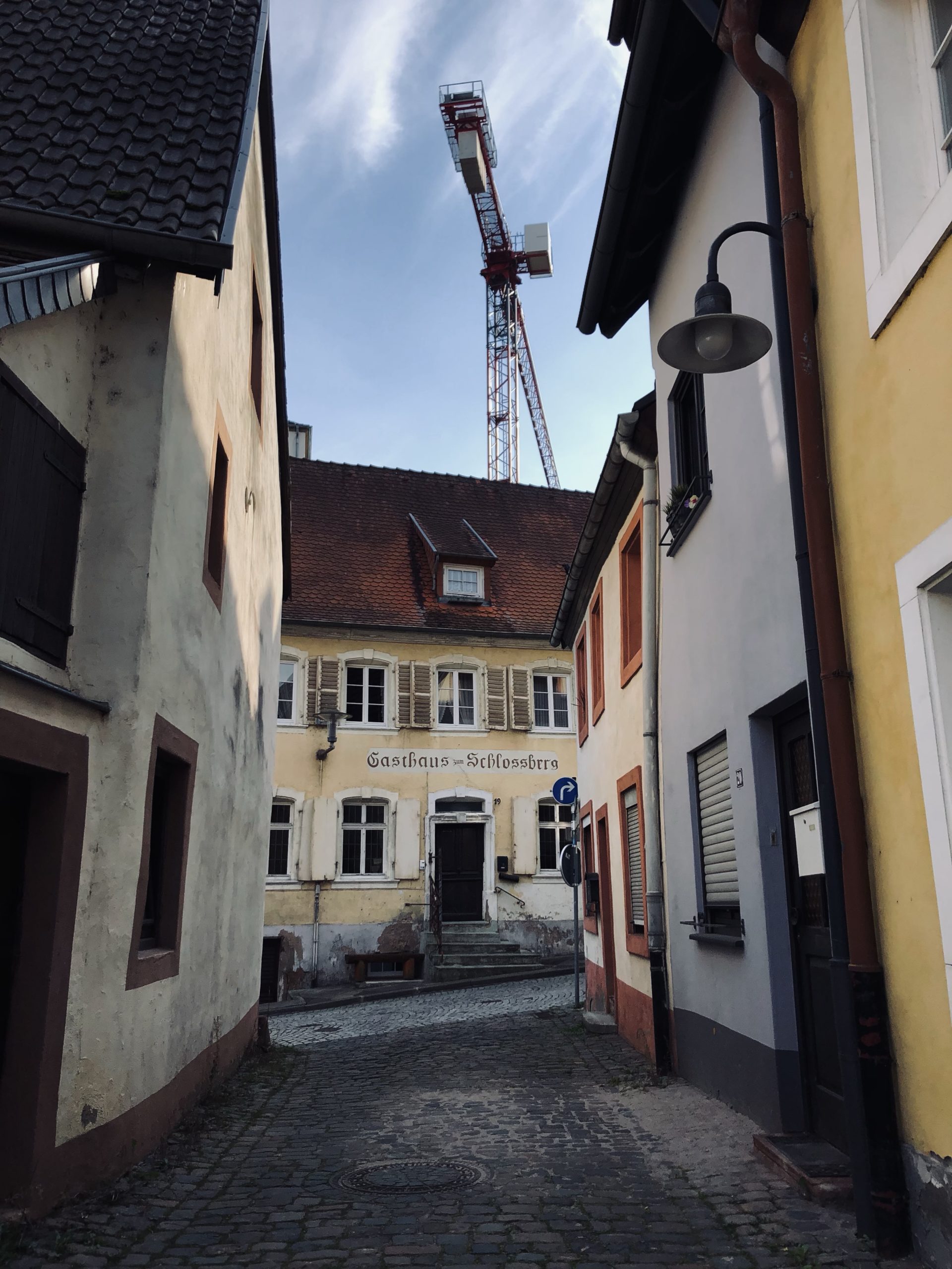 Blick zum Gasthaus am Schlossberg